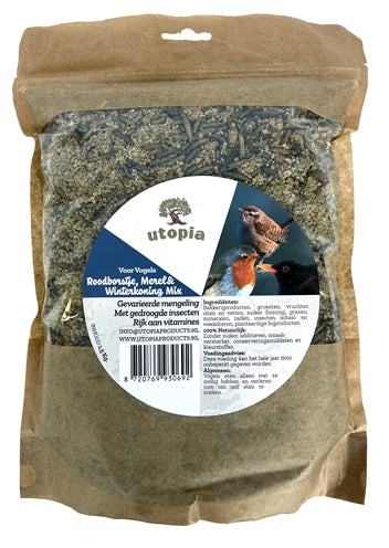 Utopia Roodborst / Merel / Winterkoning Mix 1,5 KG