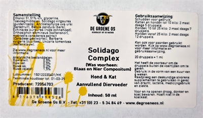 De Groene Os Solidago Complex Hond / Kat 50 ML
