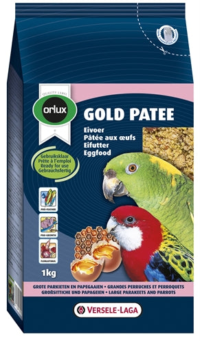 Orlux Gold Patee Eivoer Grote Parkiet/Papegaai 1 KG - 0031 Shop