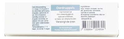 Dierendrogist Oordruppels Hond / Kat 20 ML - 0031 Shop