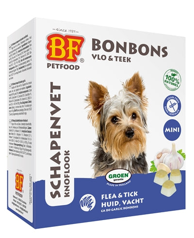 Biofood Schapenvet Mini Bonbons Knoflook 80 ST - 0031 Shop