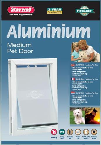 Petsafe Hondenluik Tot 18 Kg Aluminium Wit 620 - 0031 Shop