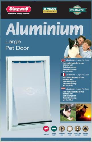 Petsafe Hondenluik Tot 45 Kg Aluminium Wit 640 - 0031 Shop