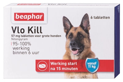 Beaphar Vlo Kill+ Grote Hond Vanaf 11 Kg 6 TABLETTEN - 0031 Shop