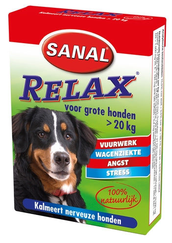 Sanal Dog Relax Kalmeringstablet Large VANAF 20 KG 15 TABLETTEN - 0031 Shop