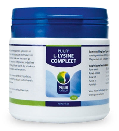 Puur Natuur L-Lysine Hond En Kat 50 GR - 0031 Shop