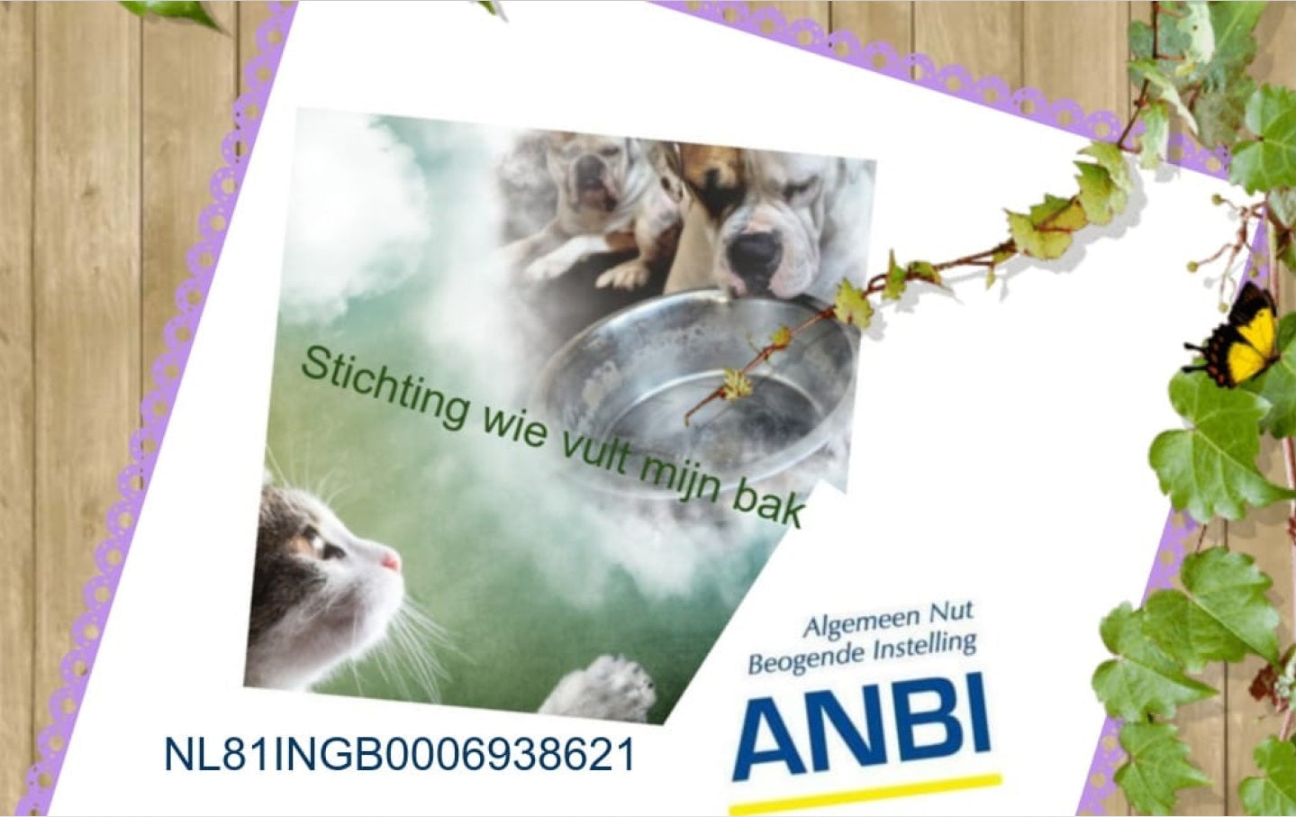Wij steunen Dierenvoedselbank "Wie vult mijn bak?"