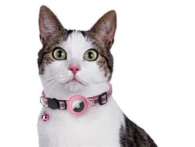 Croci Halsband Kat Met Tag Houder Roze