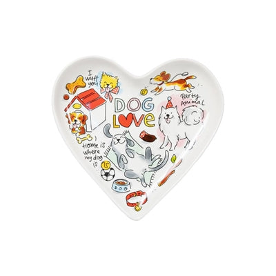 Blond Amsterdam Bord Hart Dog Love 22 CM