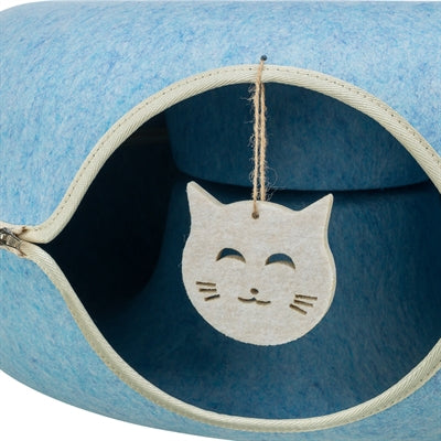 Trixie Speeldonut Vilt Blauw