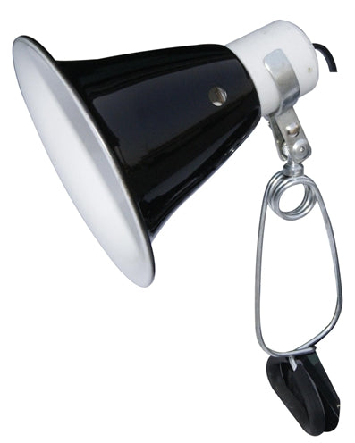 Komodo Black Dome Clamp Lamp Fixture 14 CM