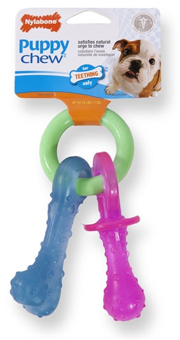 Nylabone Puppy Chew Bijtring Speen / Bot Puppyspeelgoed TOT 7 KG - 0031 Shop