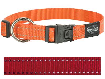 Rogz For Dogs Fanbelt Halsband Rood 20 MMX34-56 CM - 0031 Shop