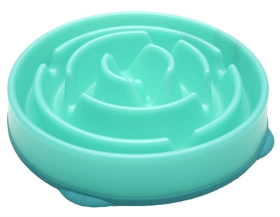 Merkloos Voerbak Slo-Bowl Feeder Drop Teal Lichtblauw 29X29X7 CM - 0031 Shop