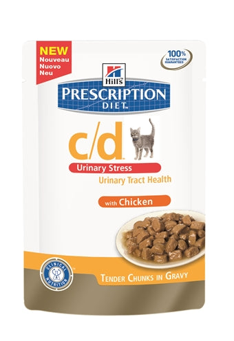 Hill's Prescription Diet Hill's Feline C/D Urinary Stress Kip 85 GR (12 stuks) - 0031 Shop