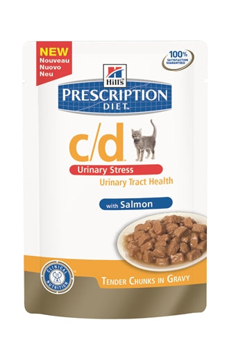 Hill's Prescription Diet Hill's Feline C/D Urinary Stress Zalm 85 GR (12 stuks) - 0031 Shop