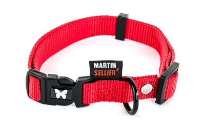 Martin Sellier Halsband Nylon Rood Verstelbaar - 0031 Shop
