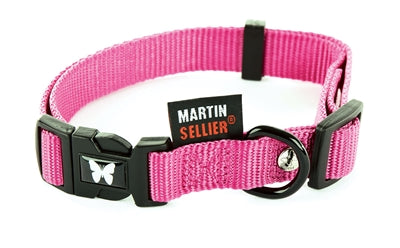 Martin Sellier Halsband Nylon Roze Verstelbaar - 0031 Shop