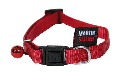 Martin Sellier Kattenhalsband Nylon Uni Rood 10 MMX20-30 CM - 0031 Shop