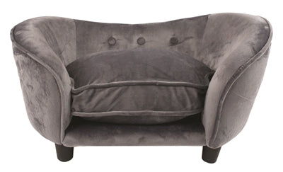 Enchanted Pet Enchanted Hondenmand Sofa Ultra Pluche Snuggle Donkergrijs 68X40,5X37,5 CM - 0031 Shop
