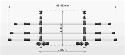 Trixie Hondenrek Auto Zilver / Zwart 96-163X75-110 CM - 0031 Shop