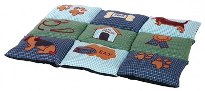 Trixie Hondenkussen Patchwork Blauw / Groen 80X55 CM - 0031 Shop