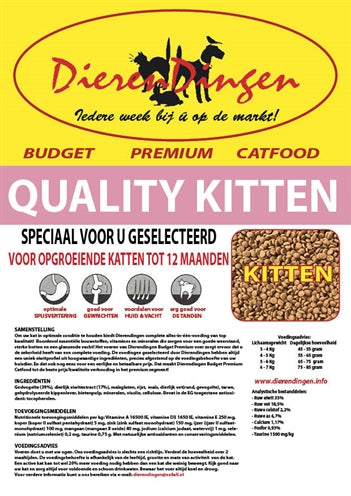 Merkloos Budget Premium Catfood Quality Kitten 15 KG