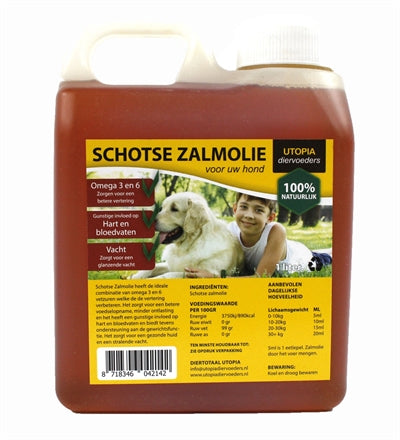Utopia Schotse Zalmolie Naturel 1 LTR - 0031 Shop