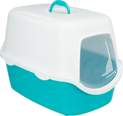 Trixie Kattenbak Vico Turquoise / Wit 56X40X40 CM - 0031 Shop