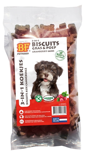 Biofood 3 In 1 Hondenkoekjes Met Cranberry Mini 200 GR - 0031 Shop