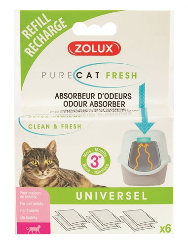Zolux Clean & Fresh Universeel Filter Kattenbak 6 ST - 0031 Shop
