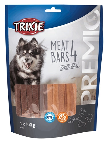 Trixie Premio Vlees Bars Kip / Eend / Lam / Zalm 4X100 GR - 0031 Shop