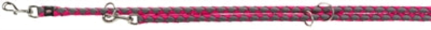 Trixie Hondenriem Cavo Verstelbaar Fuchsia / Grijs - 0031 Shop