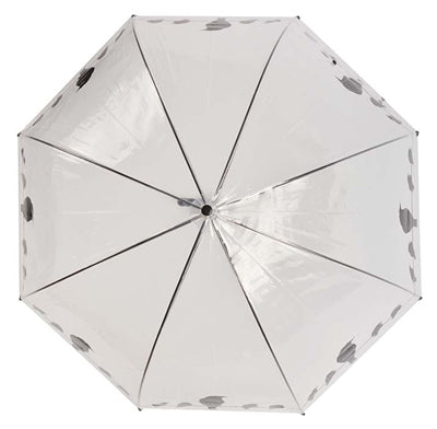 Merkloos Paraplu Vogels Op Draad Transparant / Zwart 81,5 CM - 0031 Shop