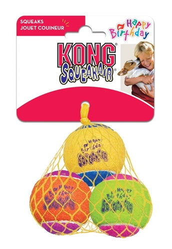 Kong Squeakair Birthday Balls 6,5 CM 3 ST - 0031 Shop