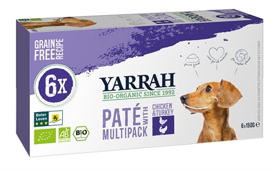Yarrah Dog Alu Pate Multipack Chicken / Turkey 6X150 GR - 0031 Shop