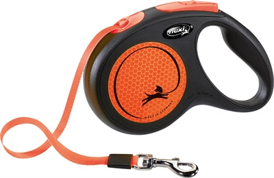 Flexi Rollijn New Neon Tape Zwart / Neon Oranje - 0031 Shop