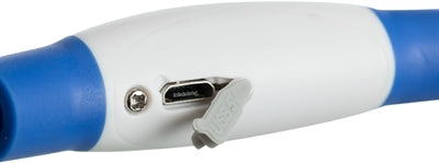 Trixie Halsband Usb Flash Light Lichtgevend Oplaadbaar Blauw - 0031 Shop