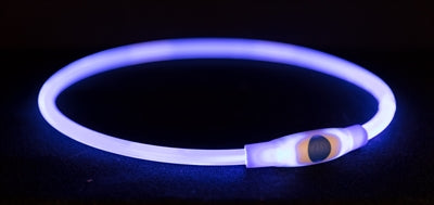 Trixie Halsband Usb Flash Light Lichtgevend Oplaadbaar Blauw - 0031 Shop