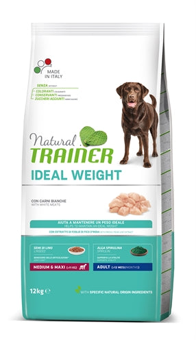 Natural Trainer Ideal Weight Adult Medium / Maxi White Meat 12 KG - 0031 Shop