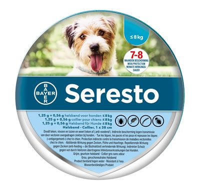 Bayer Seresto Teken- En Vlooienband Kleine Hond TOT 8 KG 38 CM - 0031 Shop