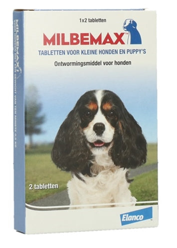Milbemax Kleine Hond / Pup 0,5-10 KG 2 TBL - 0031 Shop