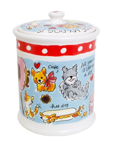 Blond Amsterdam Voorraadpot Hond 16X16X22,5 CM - 0031 Shop