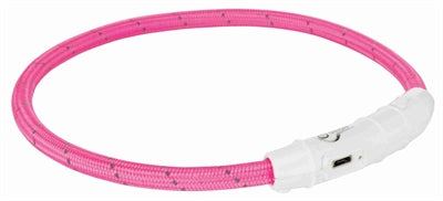Trixie Halsband Hond Flash Lichthalsband Usb Tpu / Nylon Roze - 0031 Shop