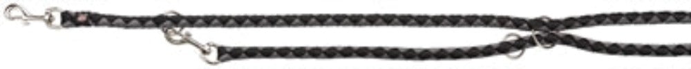 Trixie Hondenriem Cavo Verstelbaar Zwart / Grijs - 0031 Shop