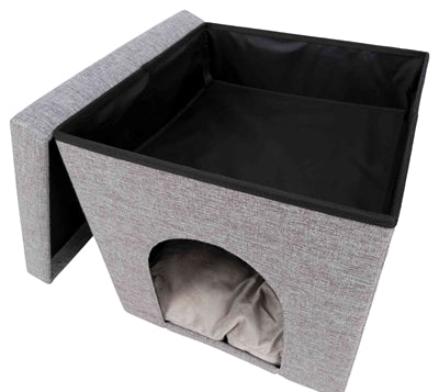 Trixie Poef Kattenmand Relax-Iglo Alois Grijs 40X40X38 CM - 0031 Shop