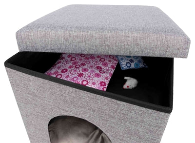 Trixie Poef Kattenmand Relax-Iglo Alois Grijs 40X40X38 CM - 0031 Shop