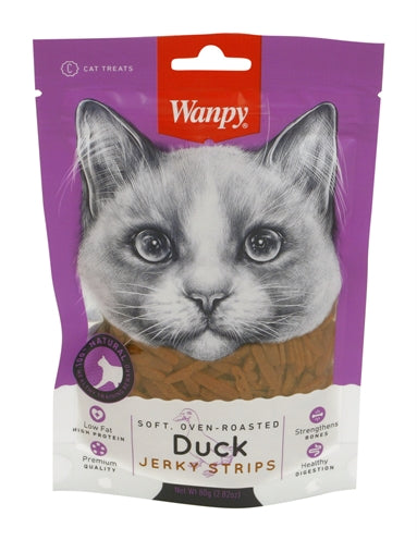 Wanpy Soft Oven-Roasted Duck Jerky Strips 80 GR - 0031 Shop