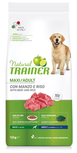 Natural Trainer Dog Adult Maxi Beef / Rice 12 KG - 0031 Shop