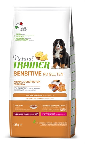 Natural Trainer Dog Puppy / Junior Medium / Maxi Sensitive Salmon 12 KG - 0031 Shop